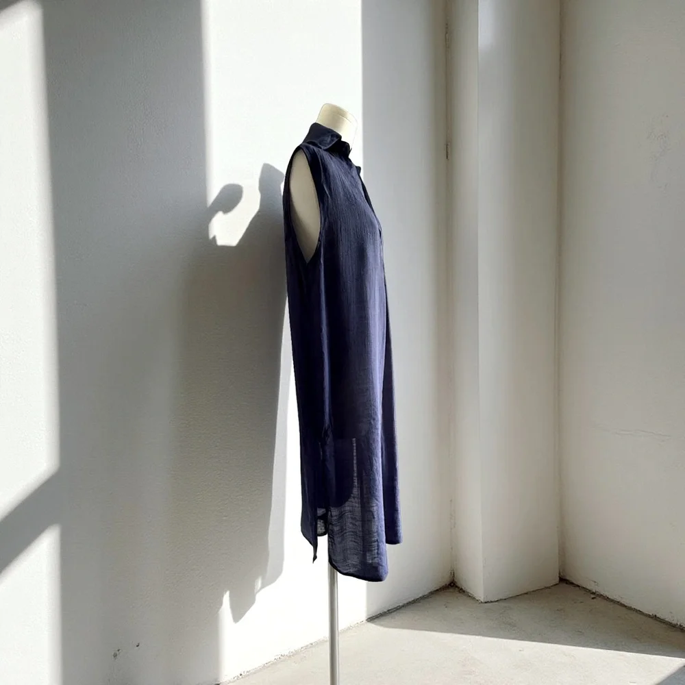 Women’s Cupshe Navy Blue Cover Up Dress! Small! - Picture 3 of 8